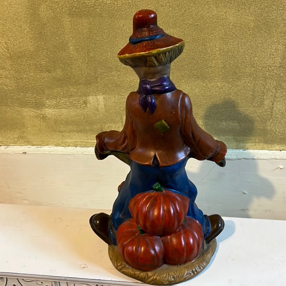 Vintage Fall Scarecrow Statue ceramic pottery mold - Picture 2 of 6